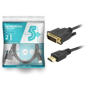 Cabo Hdmi x Dvi-d 24+1 - 1080p Plug Ouro