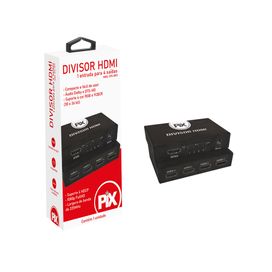 Divisor Hdmi Splitter 1 Entrada 4 Saídas Fullhd 3d 225mhz - PIX