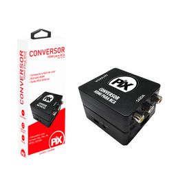 Conversor Hdmi Para Av Rca Áudio Stereo 1080p Full Hd - PIX