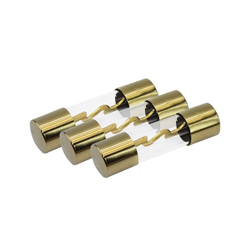 5X Fusível Automotivo de Vidro Banhado a Ouro 90 amp - Green
