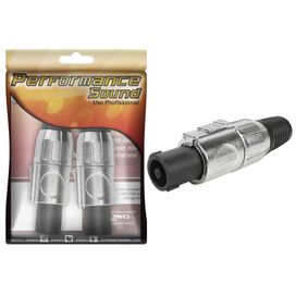 2x Plug Speakon 4 Polos Profissional Série Prime - PIX