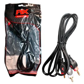 Cabo Auxiliar P2 Estéreo X 2 Rca Blindado 2 Metros