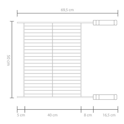 Grelha Plana Churrasco Assados Profissional Aço Cromado 50x40 - Grilazer