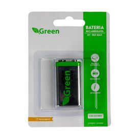 Bateria 9v Recarregável 250mah - Green
