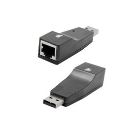 Adaptador Placa de Rede Usb 2.0 Para Cabo De Rede Rj45 10/100Mbs - 5+