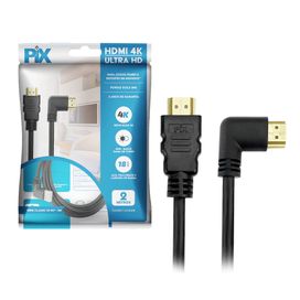 Cabo Hdmi 2.0 UltraHD 4k 2160p Plug 90 Graus - PIX