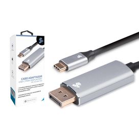 Cabo Adaptador Usb C para Displayport Macho 4k 60hz 1.8 Metros - 5+