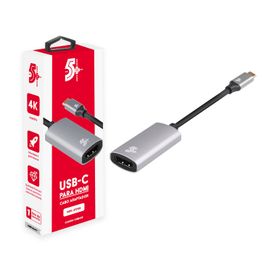 Cabo Adaptador Usb-c Para HDMI 2.0 Fêmea 4k 60hz UltraHD - 5+