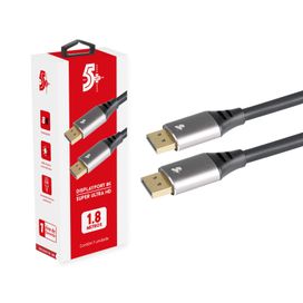 Cabo Displayport 1.80 Metros HDR 8K Com Trava - 5+