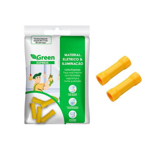 50X Terminais Luva De Emenda Amarelo Isolado 2,50 Até 4mm²