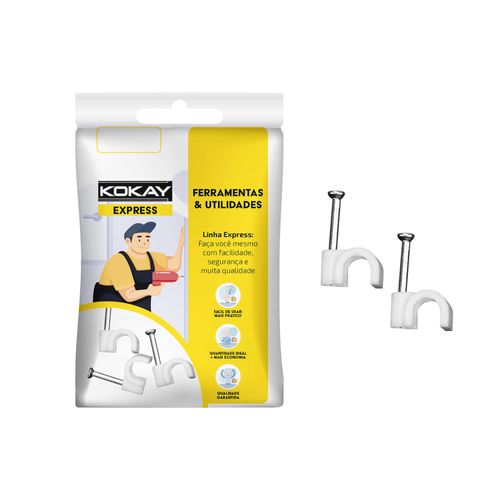 10x Miguelão Fixa Fio Cabo Reforçado Branco Grosso 4mm L. HC