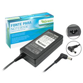 Fonte Carregador Universal Notebook 19v 4,74a Pino 5.5/2.5mm - Green