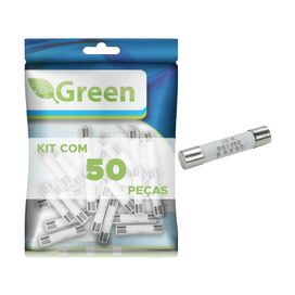 50x Fusível Cerâmico Para Forno Micro-ondas 10 Amp - Green