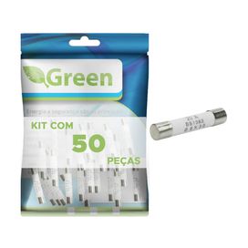 50x Fusível Cerâmico Para Forno Micro-ondas 20 Amp - Green
