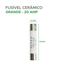 50x Fusível Cerâmico Para Forno Micro-ondas 20 Amp - Green