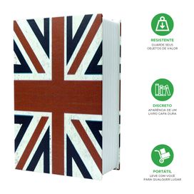 Cofre Camuflado 2 Chaves Formato Livro Discreto Porta Joias