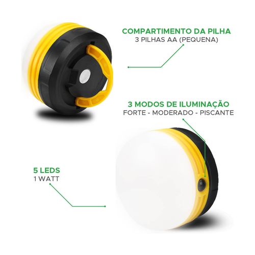 Lâmpada Led Com Alça E Base Magnética Para Fixação - KOKAY
