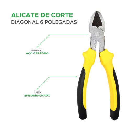 Alicate de Corte Diagonal Profissional 6'' - KOKAY