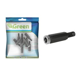 10x Plug P4 J4 Fêmea 2.5 x 5.5x9mm com Rabicho - Green