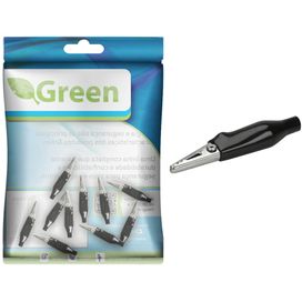 Kit 10 Mini Garra Jacaré Jacarezinho Isolada Preto (28mm)