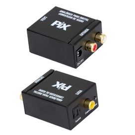 Conversor Áudio Analógico Para Rca x Toslink Óptico Digital - PIX