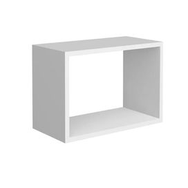 Nicho Decorativo Quadrado Parede Quarto 40x28x20cm Branco