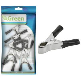 10x Garra Jacaré 4,7cm Grande Preto - Green