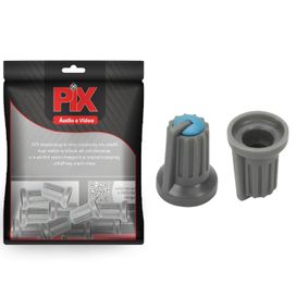 20x Botão Knob Chave Azul Para Potenciômetro Kh77 - PIX