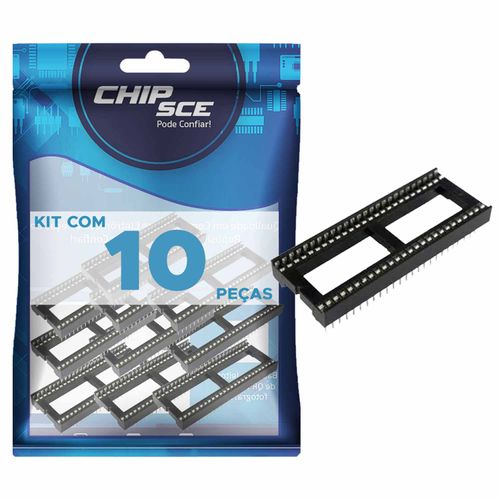 10x Soquete Para Ci 52 Pinos - ChipSCE