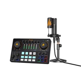 Mixer Maonocaster Au-ame2a Com Microfone Condensador XLR