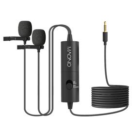 Microfone De Lapela Duplo Maono Omnidirecional Au-200