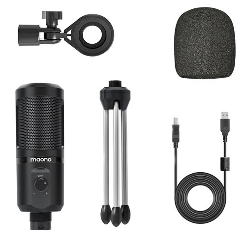 Microfone Condensador Maono Au-pm461tr Usb Cardioide