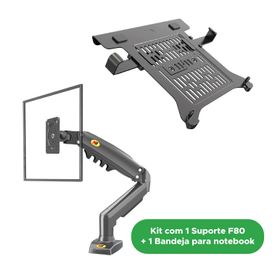 Suporte Notebook Bandeja Nbh-1 + Suporte Articulado NB-F80