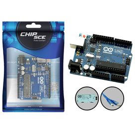 Placa Uno R3 DIP Atmega328 com Cabo USB - ChipSCE