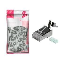 Kit c/ 50 Unidades Plug Conector Rede Cat7 Especial Original
