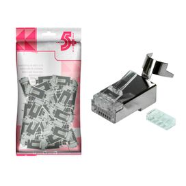 Kit C/ 50 Unidades Plug Conector Rede Cat8 Especial Original