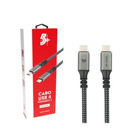 Cabo Usb 4 Thunderbolt 3 Alta Potência 100w Com Até 20v 5a - 5+