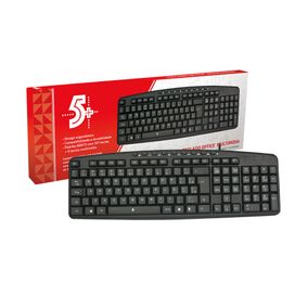 Teclado Multimídia USB Cabo Usb 1,3 Metros Ergonômico - 5+