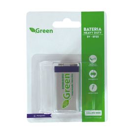 Bateria 9v 6f22 Manganês Heavy Duty - Green