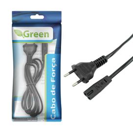 Cabo De Força Bipolar 1,5 Metros Plug Padrão - Green