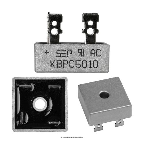 Díodo Ponte Retificadora Kbpc5010 50a 1000v - ChipSCE