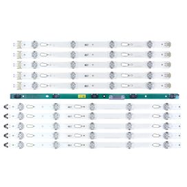 Kit 10 Barras De Led Compatível Samsung Un40ju6020 Un40ju6500 Un40ju6700 - ChipSCE