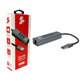 Cabo Adaptador Hub USB 3.0 Para Lan - 10/100/1000MBPS