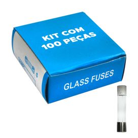 100x Fusível De Vidro 6x30 Grande 9 Amp - Green