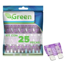 25x Fusível Automotivo Lâmina Pequeno 35 Amp Roxo - Green