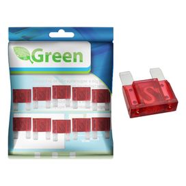 10x Fusível Automotivo Lâmina Grande 50 Amp Vermelho - Green