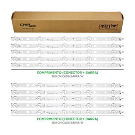 Kit 10 Barras De Led Compatível Sony Kdl-40r355b Kdl-40r485a 38,8cm - ChipSCE