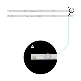 Kit 8 Barras De Led Compatível Philco Ph48b40 Ph48b40dsgw - ChipSCE