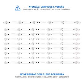 Kit 8 Barras de Led Compatível Philips 49pfg5001/78 - ChipSCE