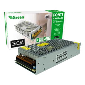 Fonte Chaveada Metal 12V 15A - 180W Bivolt